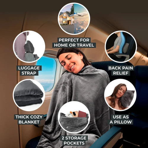 FlyHugz® Blanket & Comfort Bag