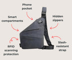 FlyHugz® Anti Theft Travel Bag Twin Pack