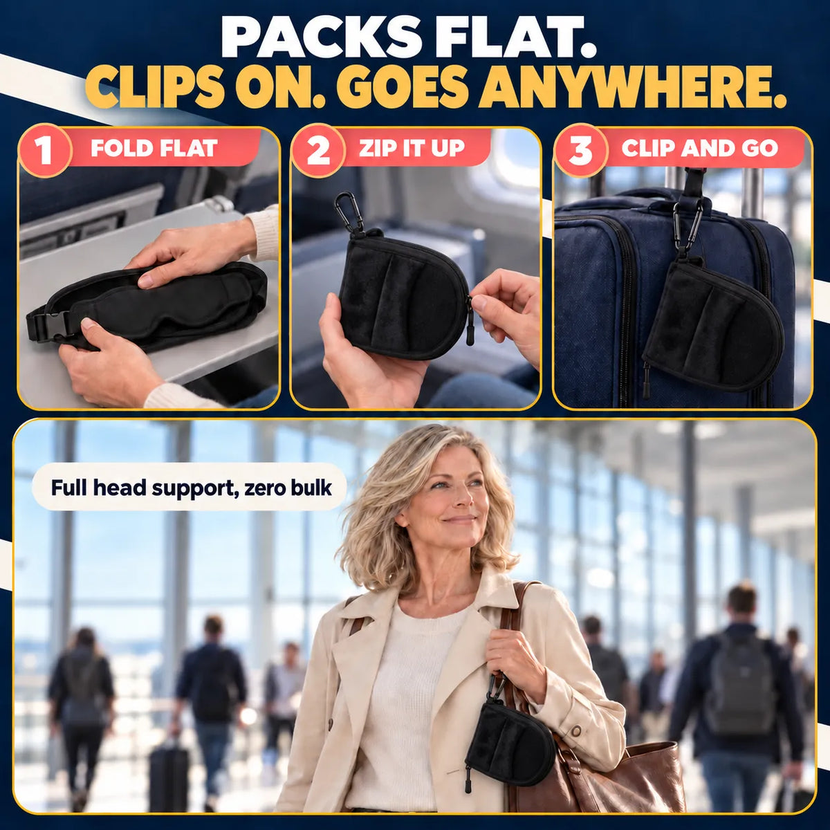 The FlyHugz® Upright Sleep Mask