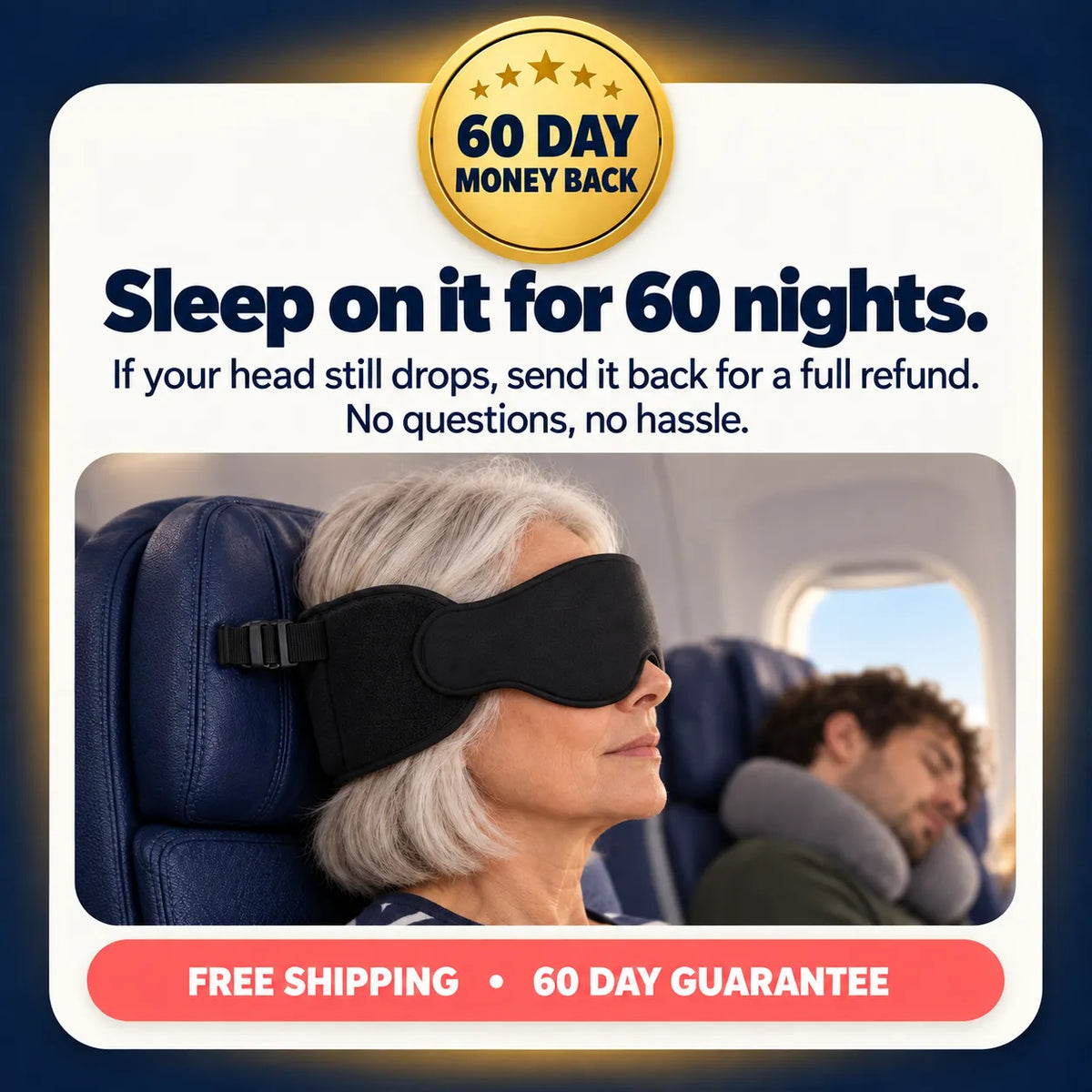 The FlyHugz® Upright Sleep Mask